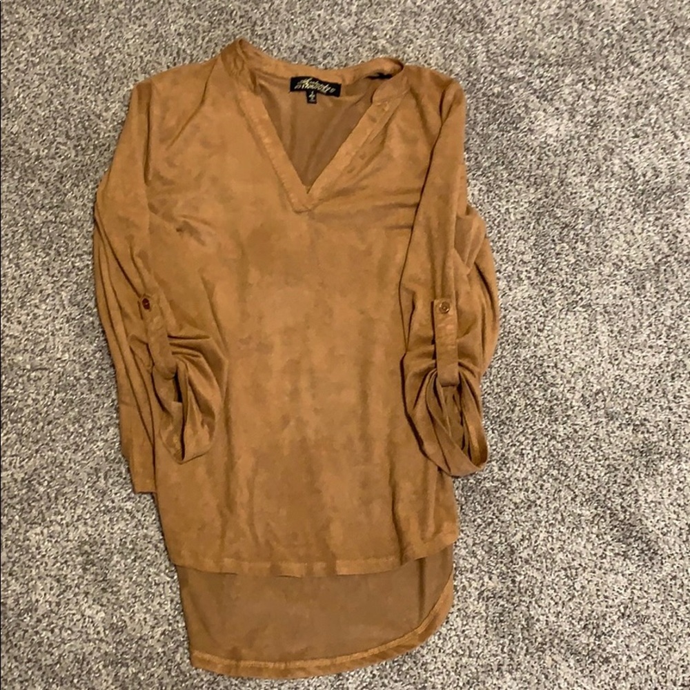 Tan Suede shirt